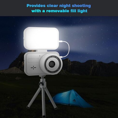 كاميرا Time Laspe 32 جيجابايت للتحكم في التطبيقات، واي فاي، صور 32 ميجابكسل 2.7K كاميرا فيديو بفاصل زمني للتركيز اليدوي، وضع الاستعداد 180 يومًا، عرض مباشر، ضوء تعبئة LED، تصوير متعدد لنمو زهرة النبات، البناء (أبيض) in Kuwait