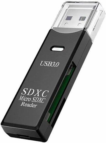 USB 3.0 2 in 1 HighSpeed Memory Card Reader Adapter for Micro SD SDXC TF T-Flash,for PC, Micro SD Card to USB Adapter for Camera Memory Card Reader, Wansurs Card Reader for Laptop in Saudi Arabia