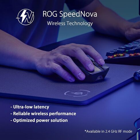 ماوس الألعاب اللاسلكي ASUS ROG Gladius III (اتصال ثلاثي الأوضاع مع 2.4 جيجا هرتز وBluetooth LE، ومستشعر مضبوط بدقة 19000 نقطة لكل بوصة، ومفاتيح Push-Fit II قابلة للتبديل السريع، وشكل Ergo، وأقدام ماوس ROG Omni) in Saudi Arabia