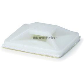 Monoprice Cable tie mounts 25x25(mm), 100pcs/Pack - white in Kuwait
