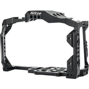 Nitze BMPCC 6K Pro Cage for Blackmagic Design Pocket Cinema Camera 6K Pro, Full Cage/Half Cage Interchangeable - T-B02A in Saudi Arabia