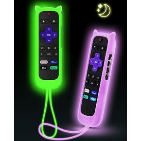 ONEBOM 2Pack Cover for Roku Remote with Cat Ears Design in Saudi Arabia