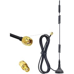 كابل تمديد هوائي Wostars 9dBi WiFi مع قاعدة مغناطيسية لكاميرا IP اللاسلكية ونظام الكاميرا CCTV اللاسلكية - 4 عبوات in Kuwait