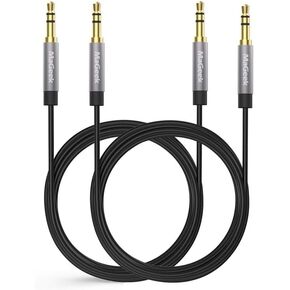 سلك صوت Aux 3.5 مم من MaGeek، كابل صوت مساعد من ذكر إلى ذكر متوافق مع سماعات Beats أو iPhone أو iPod أو iPad أو صوت السيارة أو أي جهاز صوتي مزود بمنفذ Aux 3.5 مم (أسود) (عبوة واحدة_10أقدام) in Kuwait