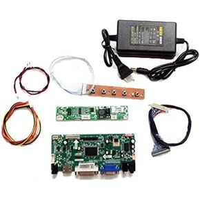 Taidacent Universal LVDS Controller Board 10-65 Inch LCD Screen HDMI DVI VGA to LVDS Driver Board DIY Notebook Display Kit (Single Drive Board)