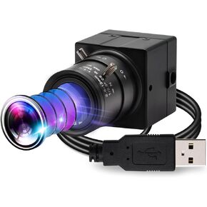 Hotpet 1080P كاميرا ويب 5-50 مم عدسة متغيرة البعد البؤري كاميرا USB HD 2MP 0.01Lux إضاءة منخفضة Sony IMX322/IMX323 مستشعر كاميرا صناعية مع تنسيق H.264 التوصيل والتشغيل محرك مجاني OTG 2.0 كاميرا in Kuwait