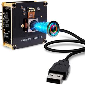 كاميرا IFWATER USB كاميرا ويب 48 ميجابكسل فائقة الدقة التركيز التلقائي 70 درجة وحدة الكاميرا سريعة التركيز تلقائيًا على فيديو واضح وكاميرا Lightburn توصيل الكاميرا الصناعية وتشغيلها لأجهزة الكمبيوتر المحمول Raspberry Pi Jetson Nano in Kuwait