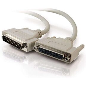 C2G/Cable to Go 02658 DB25 M/F Serial RS232 كابل التمديد، بيج (15 قدم / 4.57 متر) in Kuwait