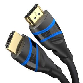KabelDirekt – 10K & 8K HDMI Cable, HDMI 2.1b – 1.5ft, Available in 1.5-15ft – Certified, Developed in Germany (Ultra High Speed HDMI 2.1 Cable, for PC and PS5/Xbox, Monitor or TV – Silver/Black)