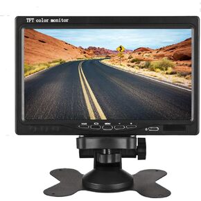 7 inch Car Monitor HUINETUL 12V 24V HD TFT Color LCD Backup Car Display Screen Monitor for Car Truck Caravan Camera/DVD/Satellite Receiver 1024x600p Fit AHD/NTSC/PAL in Saudi Arabia