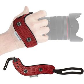 SPIDER HOLSTER - حزام يد كاميرا SpiderPro الإصدار 2 مع مجموعة كبس وحزام معصم اختياري - متوافق مع DSLR وبدون مرآة (وردي)