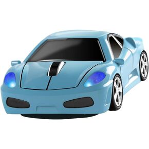 elec Space ماوس لاسلكي 2.4 جيجا هرتز Cool Sport Car Shape Wireless Mouse الفئران اللاسلكية الضوئية مع جهاز استقبال USB للكمبيوتر المحمول والكمبيوتر 1600 نقطة في البوصة 3 أزرار (رمادي) in Kuwait