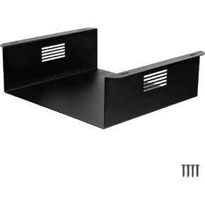 Ilyapa Under Desk CPU Mount, Steel Under Desk Computer Mount Vented Sides, PC Wall Storage, Laptop Stand, Shelf for Office Storage, 4x12x11 Inches in Kuwait
