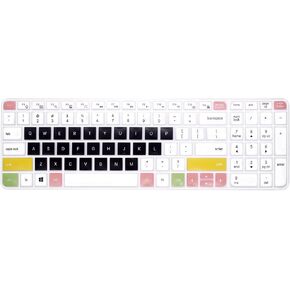 WYGCH Silicone Keyboard Cover for Logitech MK470 MK580,Logitech MK470 MK580 Accessories, Ultra Thin Silicone Keyboard Protector Skin.(Candy Black)