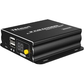 TESmart Stable HDMI KVM Extender Multipoint to Multipoint 1080P 60Hz Over Single Cat5e/6 Cable Up to 120m/393ft, Remote Control, IR Pass Through (Receiver Only)