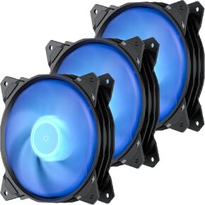 uphere Long Life Computer Case Fan 120mm Cooling Case Fan for Computer Cases Cooling Black 3-Pack,PF120BK3-3