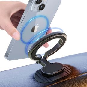 MWRWMYM Car Phone Holder for Magsafe - [Strongest Magnets] Car Phone Holder Mount, Magnetic Phone Holder for Car Dashboard, Hands Free Car Cell Phone Holder for iPhone 14 13 12 Pro Max Plus