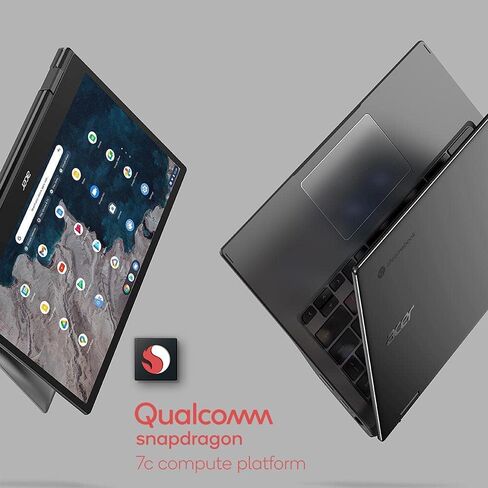 acer Chromebook Spin 513 2023 أحدث كمبيوتر محمول قابل للتحويل 2 في 1، معالج Qualcomm Snapdragon 7c ثماني النواة، شاشة لمس FHD IPS مقاس 13.3 بوصة، ذاكرة وصول عشوائي سعتها 4 جيجابايت، eMMC سعة 64 جيجابايت، للطلاب والأعمال، WiFi، لوحة مفاتيح بإضاءة خلفية، نظ in Saudi Arabia