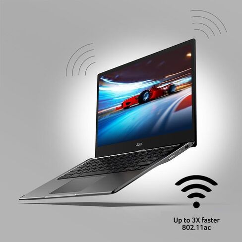 acer Chromebook Spin 513 2023 أحدث كمبيوتر محمول قابل للتحويل 2 في 1، معالج Qualcomm Snapdragon 7c ثماني النواة، شاشة لمس FHD IPS مقاس 13.3 بوصة، ذاكرة وصول عشوائي سعتها 4 جيجابايت، eMMC سعة 64 جيجابايت، للطلاب والأعمال، WiFi، لوحة مفاتيح بإضاءة خلفية، نظ in Saudi Arabia