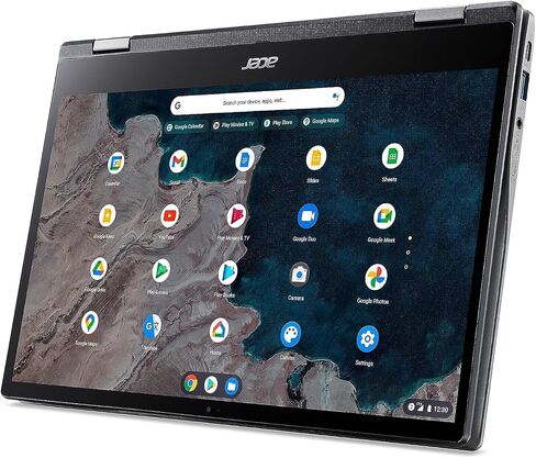 acer Chromebook Spin 513 2023 أحدث كمبيوتر محمول قابل للتحويل 2 في 1، معالج Qualcomm Snapdragon 7c ثماني النواة، شاشة لمس FHD IPS مقاس 13.3 بوصة، ذاكرة وصول عشوائي سعتها 4 جيجابايت، eMMC سعة 64 جيجابايت، للطلاب والأعمال، WiFi، لوحة مفاتيح بإضاءة خلفية، نظ in Saudi Arabia