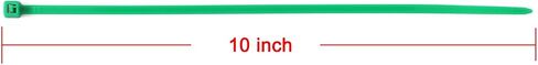 ZZRanYe 8 inch Green Zip Ties, Nylon Garden Cable Zip Ties Self Locking Cable Ties Twist Ties, Multi-Purpose Cable Tie (100 Pcs) in Kuwait