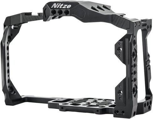 Nitze BMPCC 6K Pro Cage for Blackmagic Design Pocket Cinema Camera 6K Pro, Full Cage/Half Cage Interchangeable - T-B02A in Saudi Arabia