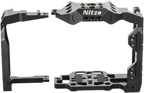Nitze BMPCC 6K Pro Cage for Blackmagic Design Pocket Cinema Camera 6K Pro, Full Cage/Half Cage Interchangeable - T-B02A in Saudi Arabia
