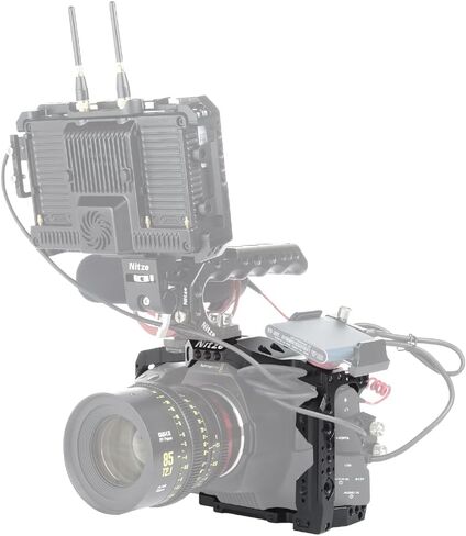 Nitze BMPCC 6K Pro Cage for Blackmagic Design Pocket Cinema Camera 6K Pro, Full Cage/Half Cage Interchangeable - T-B02A in Saudi Arabia