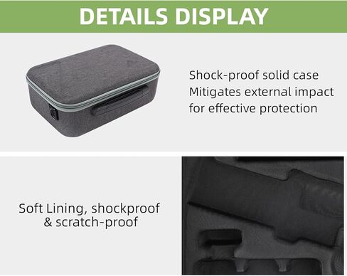 حقيبة حمل صغيرة Anbee Ronin RS 3، حقيبة كتف محمولة للسفر، صندوق بهيكل صلب متوافق مع DJI Ronin RS3 Mini محمول باليد 3 محاور مثبت جيمبال in Kuwait