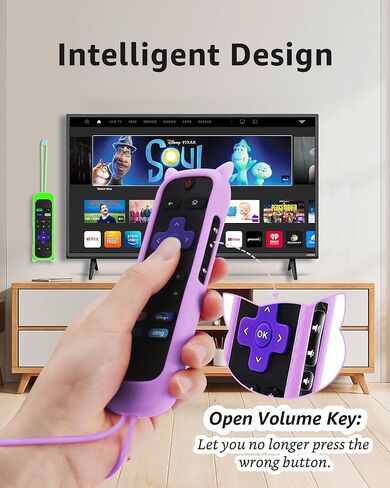 ONEBOM 2Pack Cover for Roku Remote with Cat Ears Design in Kuwait
