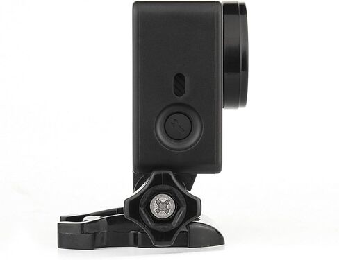 حافظة تثبيت باطار لكاميرا جو برو هيرو 4 3 3+ اكشن - حافظة اطار مع ابزيم اساسي، برغي طويل للابهام، عدسة واقية من الاشعة فوق البنفسجية، غطاء عدسة، وغطاء باب جانبي - اسود in Kuwait