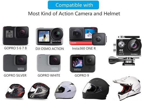 تيجونير حزام ذقن يثبت على خوذة الدراجة النارية لكاميرا جو برو اكاسو او ملحقات تسجيل الفيديو الاخرى (الجيل الثاني) in Kuwait