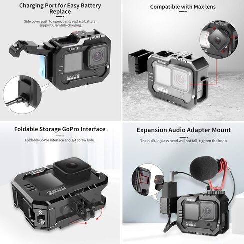 يولانزي سيليكت حافظة فيديو من الالومنيوم المطور G9-14 باطار معدني (اسود) in Kuwait