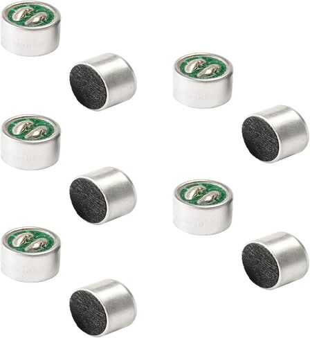 Fielect 20Pcs 9767L Electret Microphone Pickup 9.7mm x 7mm Cylindrical Condenser MIC with Solder Joint for PCB in Saudi Arabia