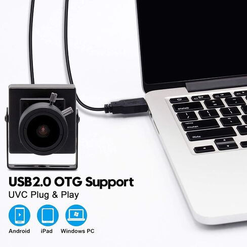 SVPRO 1080P USB Camera Module with Microphone, 2.8-12mm Zoom Lens, 0.01 Low Light Camera for Surveillance, IMX323 Sensor Webcam Board Module H.264 Supported in Kuwait