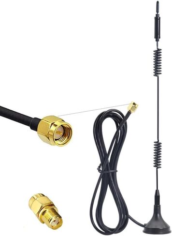 كابل تمديد هوائي Wostars 9dBi WiFi مع قاعدة مغناطيسية لكاميرا IP اللاسلكية ونظام الكاميرا CCTV اللاسلكية - 4 عبوات in Saudi Arabia