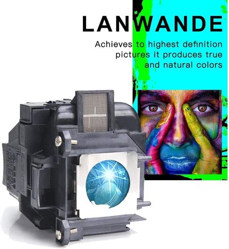 Lanwande ELPLP95 / V13H010L95 استبدال المصباح الكهربي لإبسون EB-2250U EB-2255U EB-2265U EB-5530U EB-2245U EB-2155W EB-5510 EB-2250 PowerLite 2250U 2255U 5535U 2155W 2265U 5510 2245 يو 2065 in Kuwait