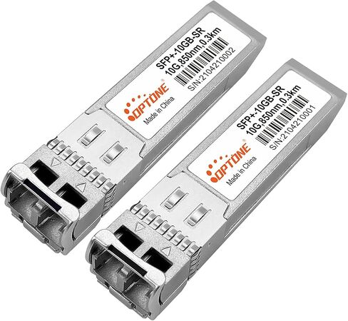 SFP Transceiver sfp-10g-sr,OPTONE 10G SFP+ 850nm Multi Mode MMF up to 300 Meters DDM LC Compatible with Cisco SFP-10G-SR,Ubiquiti UF-MM-10G, Mikrotik, Netgear,Edge-core and More (2Pack) in Saudi Arabia