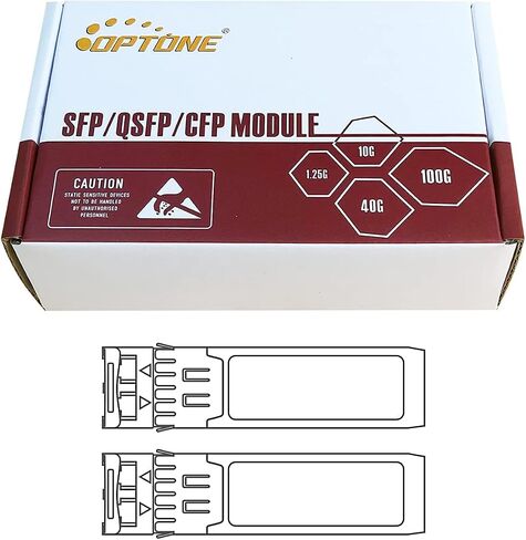 SFP Transceiver sfp-10g-sr,OPTONE 10G SFP+ 850nm Multi Mode MMF up to 300 Meters DDM LC Compatible with Cisco SFP-10G-SR,Ubiquiti UF-MM-10G, Mikrotik, Netgear,Edge-core and More (2Pack) in Saudi Arabia