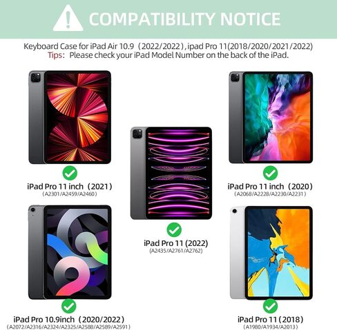 Keyboard Case for iPad Air 11 inch (M4/M3/M2) & iPad Pro 11 inch in Kuwait