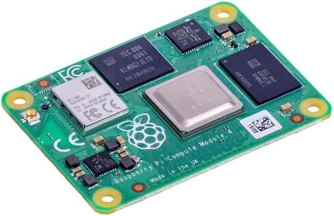 Raspberry Pi Compute Module 4 with CM4 heatsink PWM Fan, CM4 4GB RAM 0GB (Lite) Single Board 64-Bit Quad-Core Processor Bluetooth 5.0 Dual-Band WiFi (CM4104000) in Kuwait