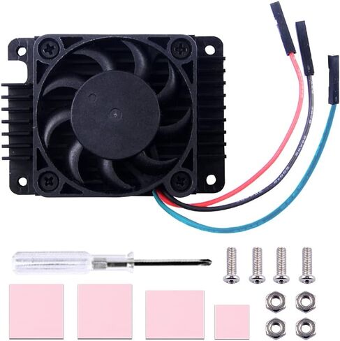Raspberry Pi Compute Module 4 with CM4 heatsink PWM Fan, CM4 4GB RAM 0GB (Lite) Single Board 64-Bit Quad-Core Processor Bluetooth 5.0 Dual-Band WiFi (CM4104000) in Kuwait