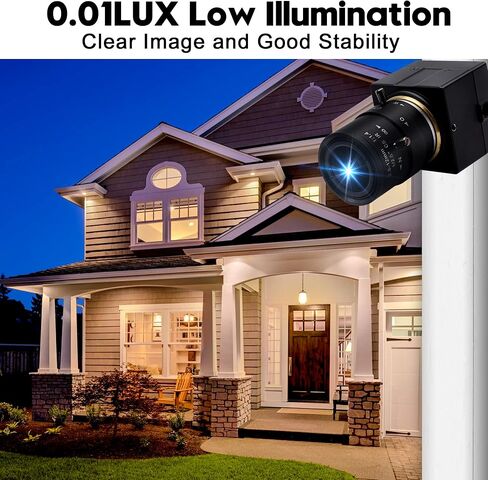 Hotpet 1080P كاميرا ويب 5-50 مم عدسة متغيرة البعد البؤري كاميرا USB HD 2MP 0.01Lux إضاءة منخفضة Sony IMX322/IMX323 مستشعر كاميرا صناعية مع تنسيق H.264 التوصيل والتشغيل محرك مجاني OTG 2.0 كاميرا in Kuwait