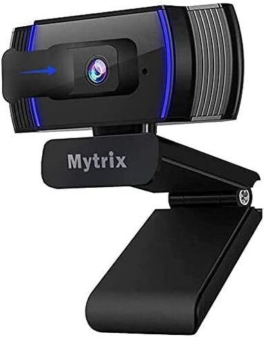 كاميرا ويب Mytrix بدقة 1080 بكسل مع ميكروفون وغطاء للخصوصية، وكاميرا ويب للبث 2023، وتقليل الضوضاء، والتركيز التلقائي، وكاميرا ويب USB عالية الدقة للكمبيوتر المحمول، واجتماعات تكبير سطح المكتب وSkype FaceTime Hangouts على YouTube in Kuwait