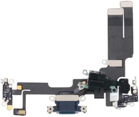 استبدال كابل مرن لمنفذ الشحن متوافق مع iPhone 14 6.1 بوصة (أزرق داكن) in Saudi Arabia