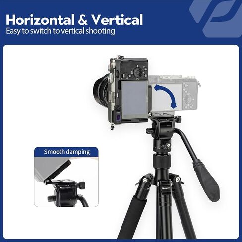 Fotopro كاميرا L قوس عمودي أفقي التبديل لوحة الإفراج السريع لكانون نيكون سوني DSLR Monopod استقرار العالمي in Saudi Arabia