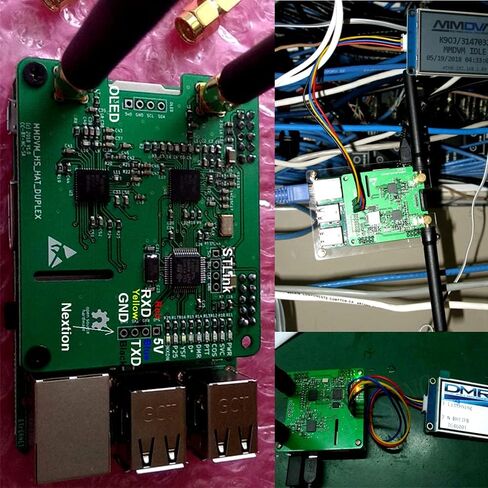 AURSINC MMDVM Duplex Hotspot Module Dual Hat V1.5.2 with 0.96 OLED Display Support P25 DMR YSF NXDN DMR Slot 1 + Slot 2 for Raspberry Pi, Pi Zero (with OLED) in Kuwait