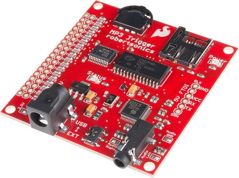 SparkFun MP3 Trigger - 18 Trigger inputs to Alternate Functions Random & sequential Track Selection Transport Controls Even Volume up/Down Real-Time Volume Control Full-Duplex Serial Control in Saudi Arabia