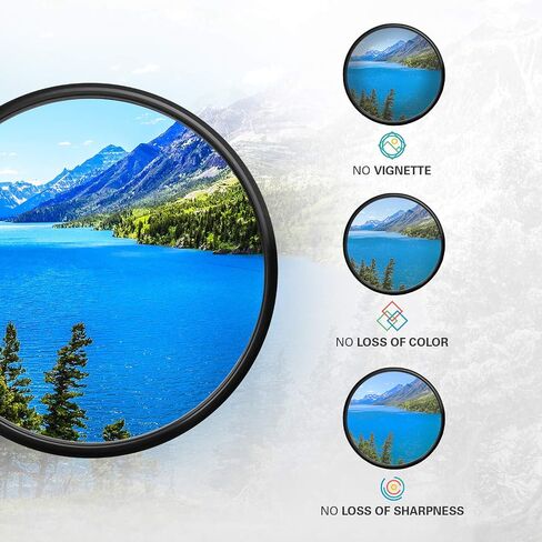 Polaroid Optics 82mm UV Filter | Protective Ultraviolet Filter Absorbs Haze, Improves Images & Shields Lens from Atmospheric Damage | Slim Multi-Coated Glass in Saudi Arabia