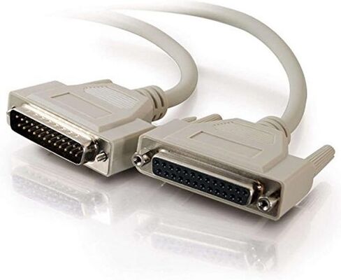 C2G/Cable to Go 02658 DB25 M/F Serial RS232 كابل التمديد، بيج (15 قدم / 4.57 متر) in Kuwait